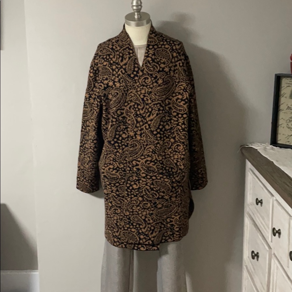 Paisley printed knit sweater!